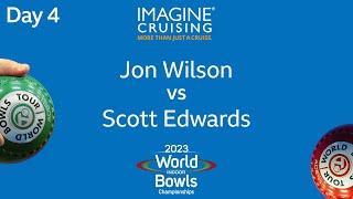 World Indoor Bowls Championship 2023 - Jon Wilson vs Scott Edwards - Day 4 Match 5