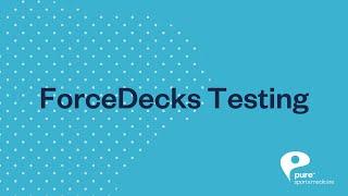 ForceDecks Testing at Pure Sports Medicine