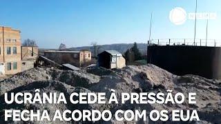 Ucrânia cede à pressão e fecha acordo com os EUA para exploração de minerais