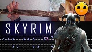 How to play 'Skyrim' Guitar Tutorial [TABS] Fingerstyle