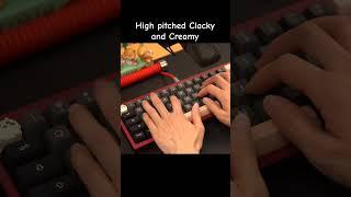 HMX Sunset Gleam Clacky and Creamy! #mechanicalkeyboard #computerkeyboard #keebs #typing