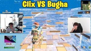 Clix VS Bugha 1v3 TOXIC Fights!