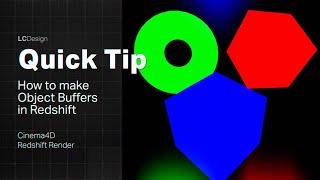 How to Make Object Buffers in Redshift + Cinema4D (@LuisMiranda4D)