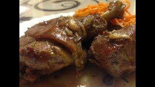 Braised Duck slices in its own juice. Simple and tasty recipe !!!