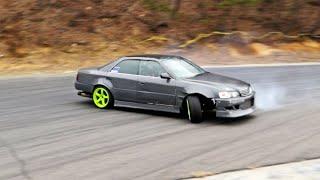 HIGH SPEED BACKWARDS ENTRIES WITH JZX100 CHASER!