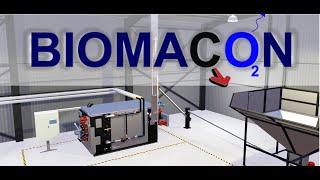 Biomacon pyrolysis system installation - Carbon negativ biomass boiler technology - Biochar - 2021