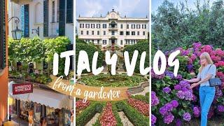 Italy Vlog, Touring Lake Como Gardens & Italian Garden Center Haul