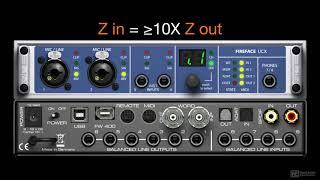 AudioPedia 105: Recording and Monitoring - 2. Input Level - Mic  Line  Instrument Level