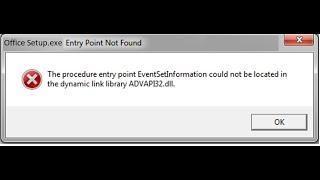Fix Error Advapi32 dll When Install Office 365 on Windows 7