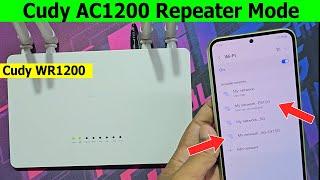 How to set up cudy ac1200 as a repeater