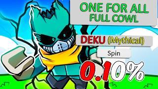 Unlocking One For All To Become DEKU In Roblox My Hero Academia!