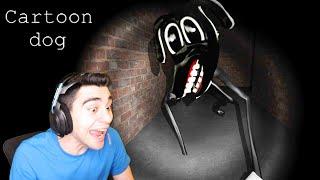 THERE'S A GIANT DEMON DOG CHASING ME IN A WAREHOUSE!!! - Cartoon Dog (Ending)