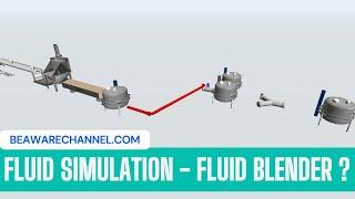 Fluid Blender | Fluid Simulation | process simulation tutorial | flexsim basics | Leansimcorp