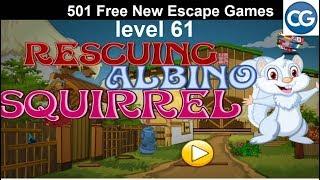 [Walkthrough] 501 Free New Escape Games level 61 - Rescuing Albino Squirrel - Complete Game