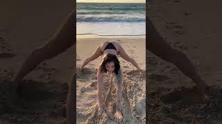 Love the beach ️ #flexible #splits #middlesplits