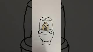 #animation #kapibara #kapybara #toilet