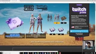 How to get PUBG(PlayersUnknown Battleground) Skins from Amazon Twitch Prime  Free?