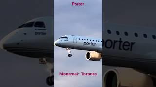 Porter REG: C-GKQV, Embraer E195-E2, Montreal- Toronto Pearson Airport