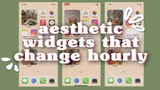 aesthetic widgets that change hourly/daily!  |  pinterest ios 14 widget [vertical video]