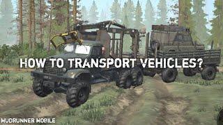 How to transport vehicles?! | Mudrunner mobile | Cara Mengangkut Kendaraan Mudrunner Mobile