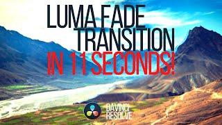 Fast easy Luma Fade Transition in Davinci Resolve 16.2