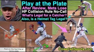 Cubs-Mets Ends with Plate Blocking No-Call & Legality of Removing a Helmet - Umpire and Rules Talk