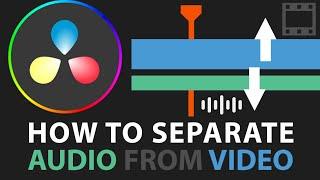 Separate Audio From Video In DaVinci Resolve | #davinciresolve