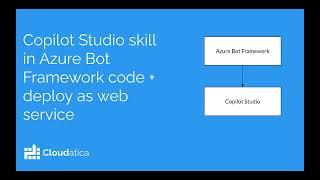 Copilot studio as a skill in Azure Bot Framework + Deploy as a Web Service (part 3/5)