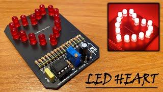 LED Heart DIY with NE555 - PCB Tutorial