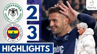 Konyaspor vs Fenerbahçe SK 2-3 HIGHLIGHTS | ÖZET || Süper Lig 24/25