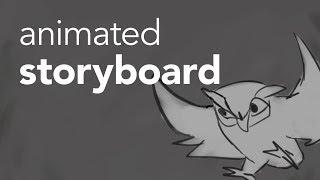 “The Curious Owl” animated storyboard | animatic