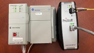 Prosoft gateway PLX31-EIP-MBTCP with Allen Bradley PLC 1769-L33ER