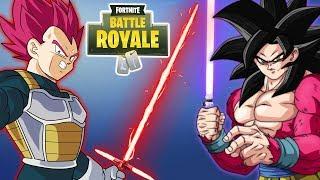 "We Have The High Ground" Vegeta And Slick Goku Play Fornite