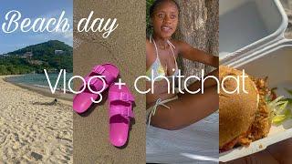 BEACH DAY VLOG | CHITCHAT & SWIM