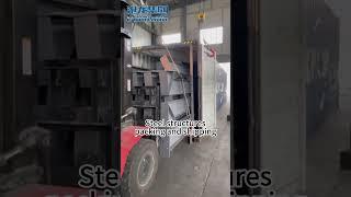 Low cost customized prefabricated steel structure building packing and shipping#steelstructure