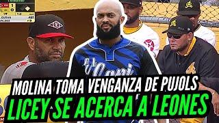 YADIER MOLINA y AlLBERT PUJOLS  Casi a los Golpes en LIDOM l LICEY Se Acerca Al Esogido