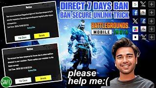 How to ban Bgmi id for 7 days Direct || bgmi 7 day ban trick || how to get 7 days ban in bgmi 3.5