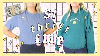 THRIFT FLIP | MAKING $1 THRIFTED CLOTHES TRENDY!