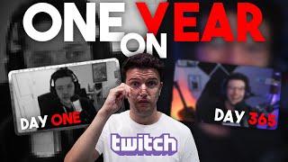 How Much Does ONE YEAR of Streaming CHANGE A Twitch Channel?