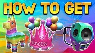 HOW TO GET ALL THE ITEMS IN THE PIZZA PARTY EVENT! (ROBLOX)