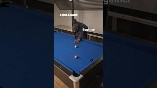 Watch How Pool Skills Improve from Beginner to Pro #8ballpool #trickshots #billiards