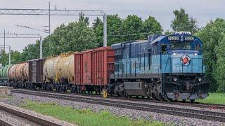 Тепловоз С36-7i 1520 + Nathan Airchime P3 / C36-7i 1520 at with mixed freight train