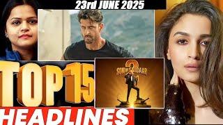 Top 15 Big News of Bollywood | 23rd  JUNE  2025 | Salman Khan , Ramayana, Sunny Deol, Amir Khan
