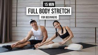 15 MIN FULL BODY STRETCH I for post workout, reduce tightness & improve flexibility