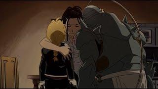 Izumi Curtis emotional with Alphonse and Edward - Fullmetal Alchemist Brotherhood