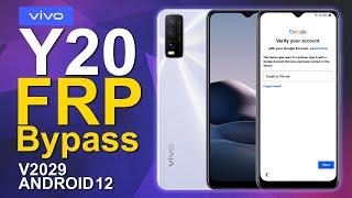 Vivo Y20 Bypass FRP Android 12 Without PC V2029