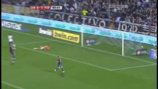 Lionel Messi Goal vs Zaragoza English Commentary HD