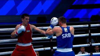 R16 (75KG) ABDULLAEV ALOKHON (UZB) vs MEMIC ALMIR (SRB) | IBA Men's World Boxing Championships 2023