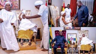 Wow : Watch How Asantehemaa Welcomes Asantehene From Abroad