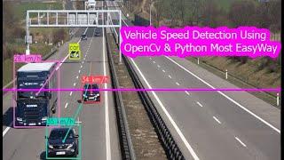 yolov10 vehicle speed detection | vehicle speed  detection using opencv python | computer vision